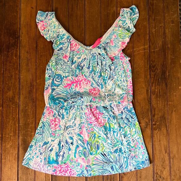 Women’s Lilly Pulitzer Alessa Romper Sink or Swim size xs - Picture 1 of 8